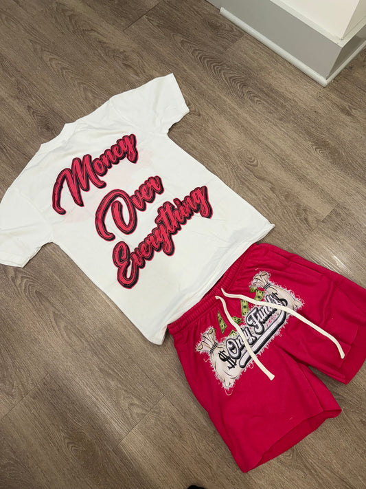 “Money Over Everything” Set - Pink